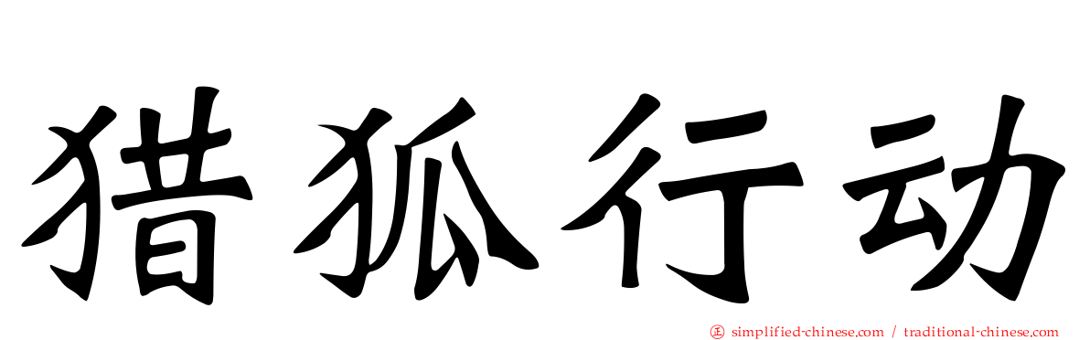 猎狐行动