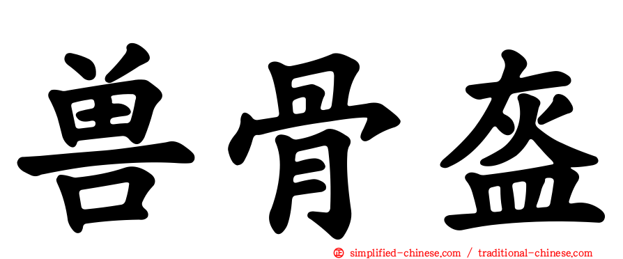 兽骨盔