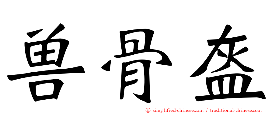兽骨盔