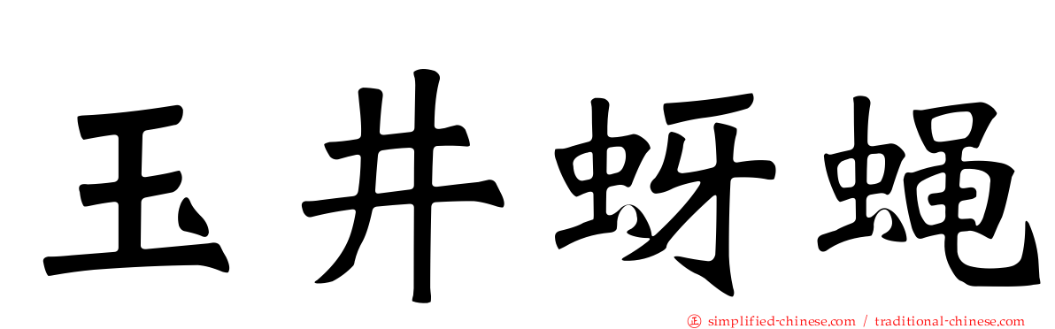 玉井蚜蝇