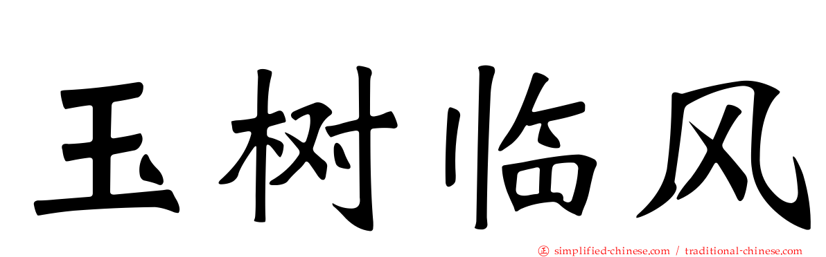 玉树临风