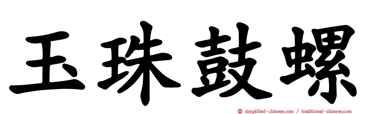 玉珠鼓螺