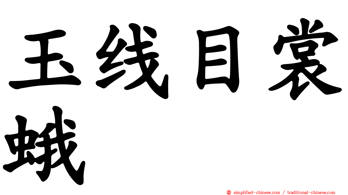 玉线目裳蛾