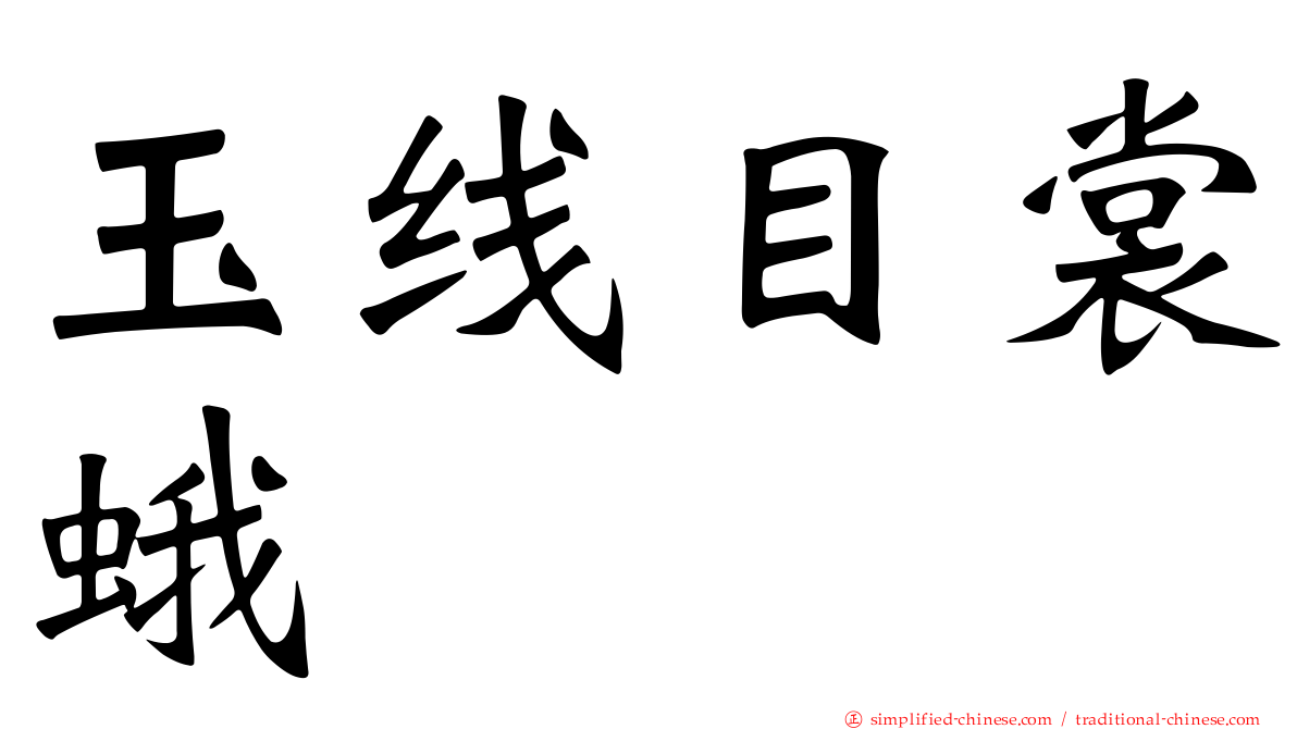 玉线目裳蛾