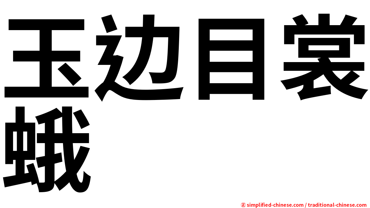 玉边目裳蛾