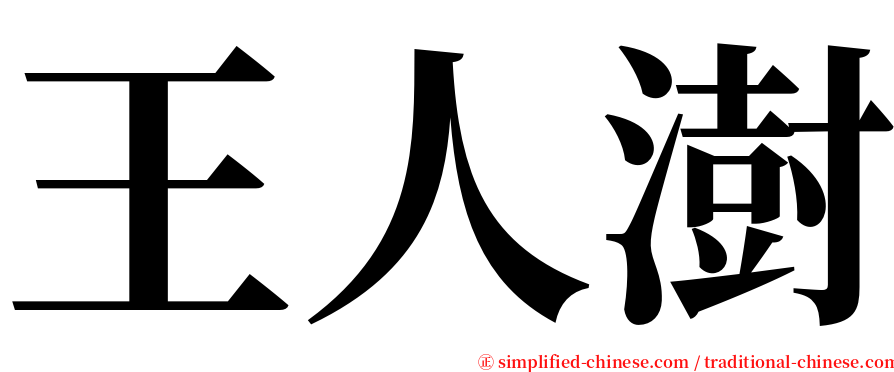 王人澍 serif font