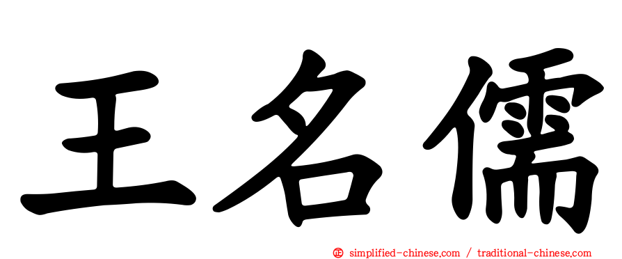 王名儒