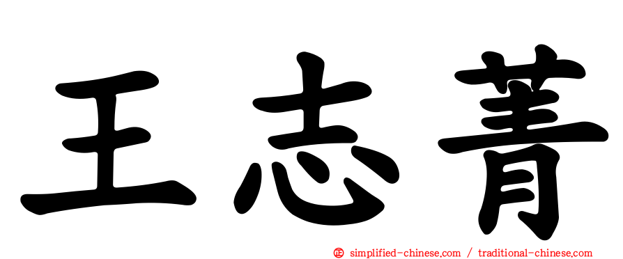 王志菁