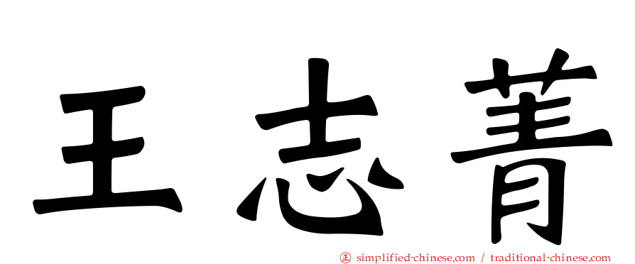 王志菁
