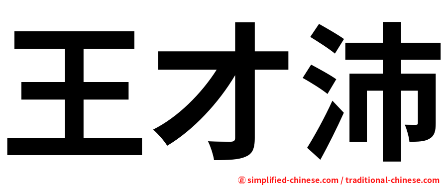 王才沛