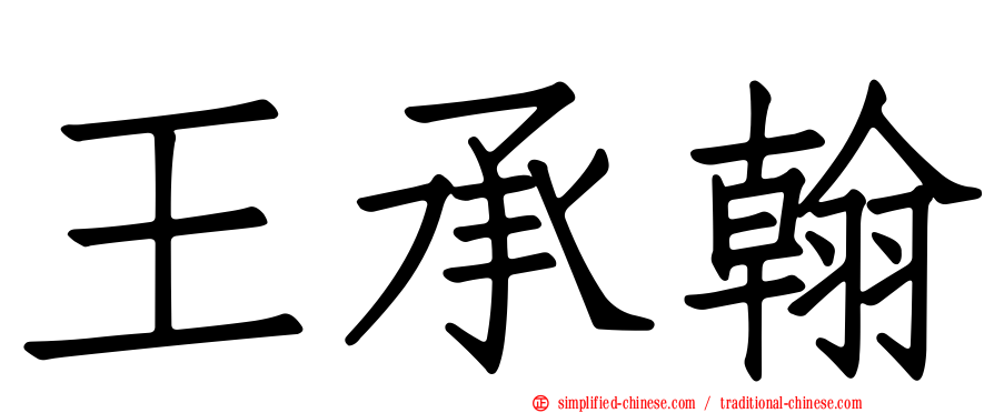 王承翰