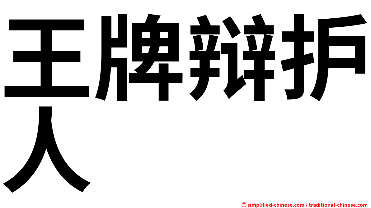 王牌辩护人
