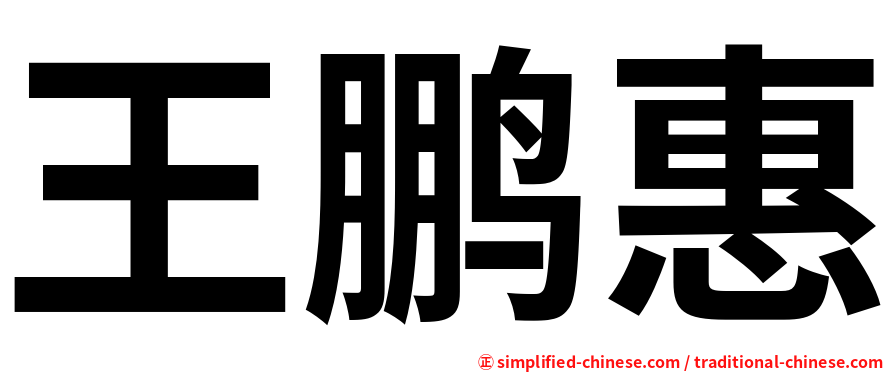 王鹏惠