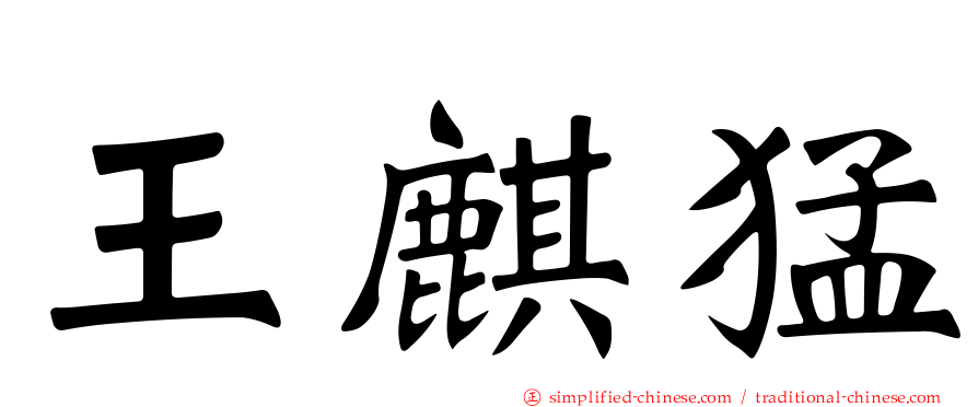 王麒猛
