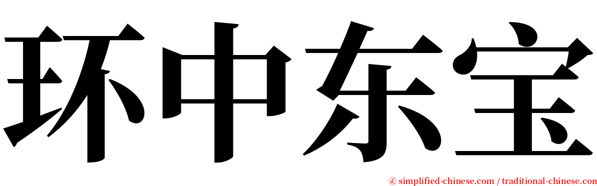环中东宝 serif font