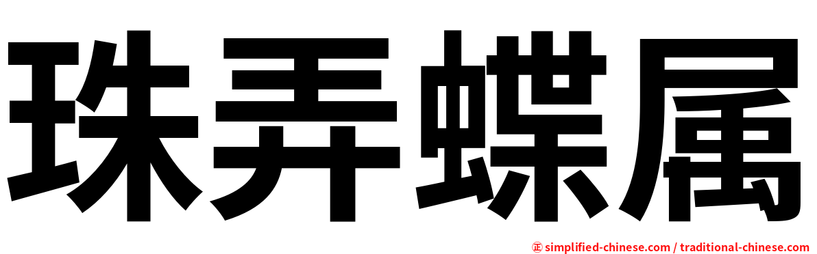 珠弄蝶属