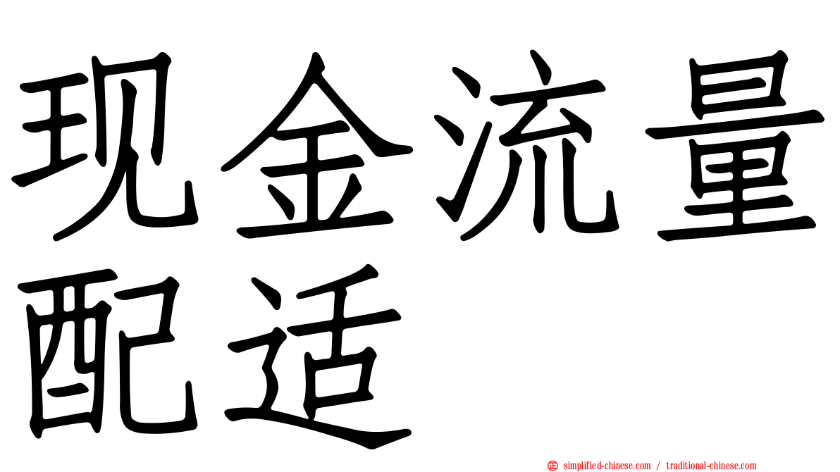 现金流量配适