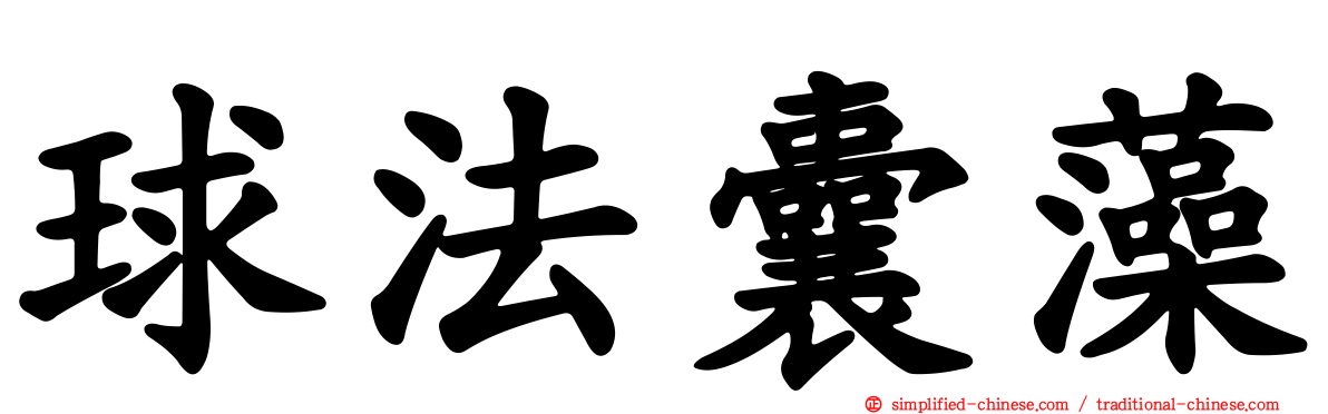 球法囊藻