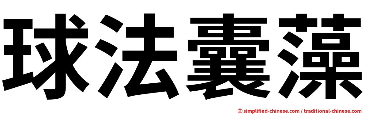 球法囊藻
