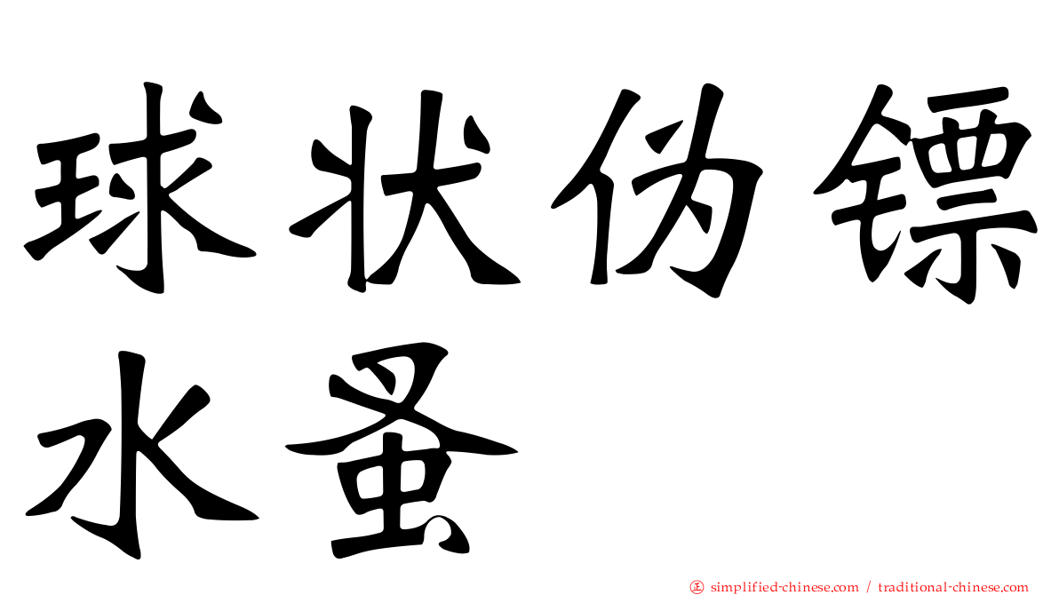 球状伪镖水蚤