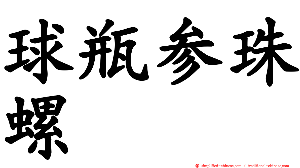 球瓶参珠螺