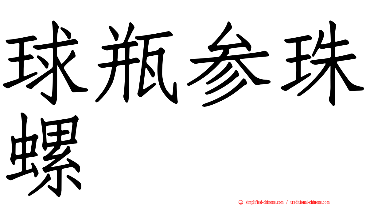 球瓶参珠螺