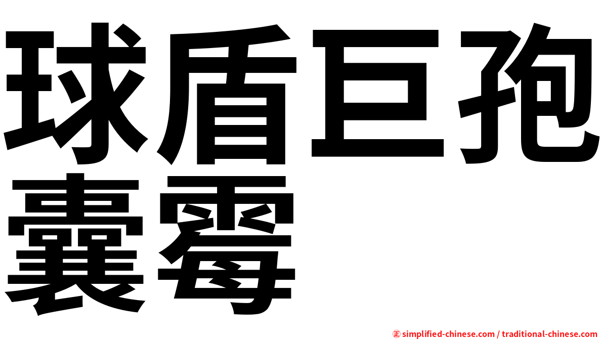球盾巨孢囊霉