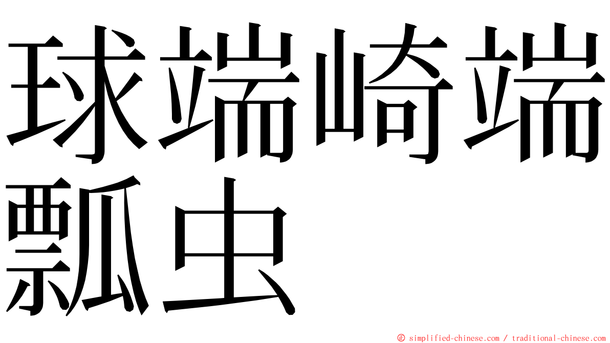 球端崎端瓢虫 ming font