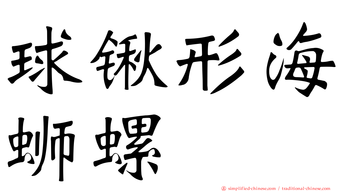 球锹形海蛳螺