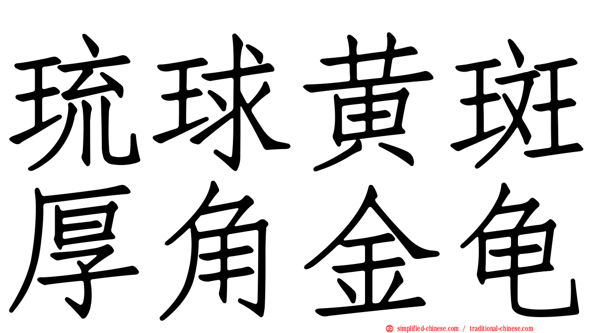 琉球黄斑厚角金龟