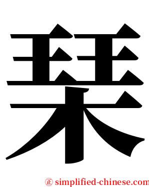 琹 serif font