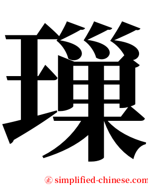 璅 serif font