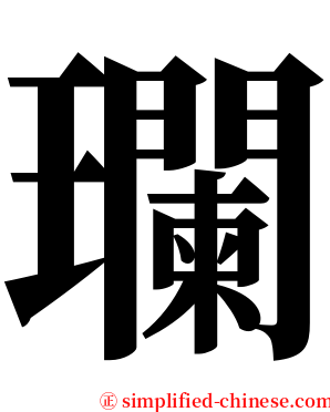 瓓 serif font