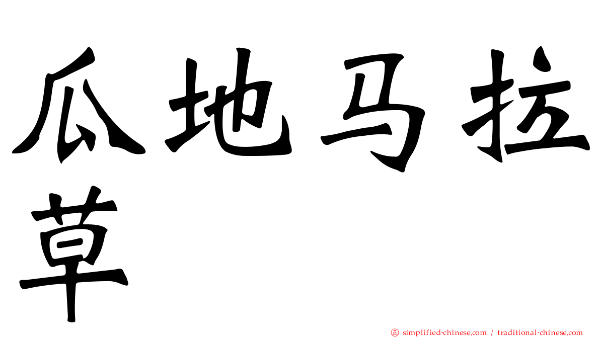 瓜地马拉草