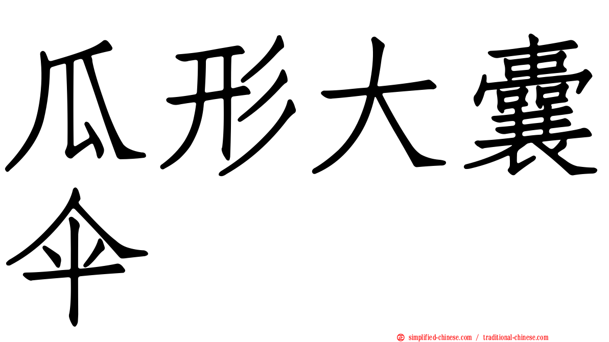 瓜形大囊伞