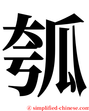 瓠 serif font