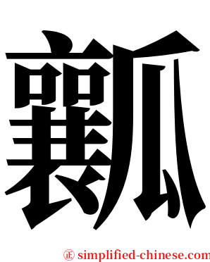 瓤 serif font
