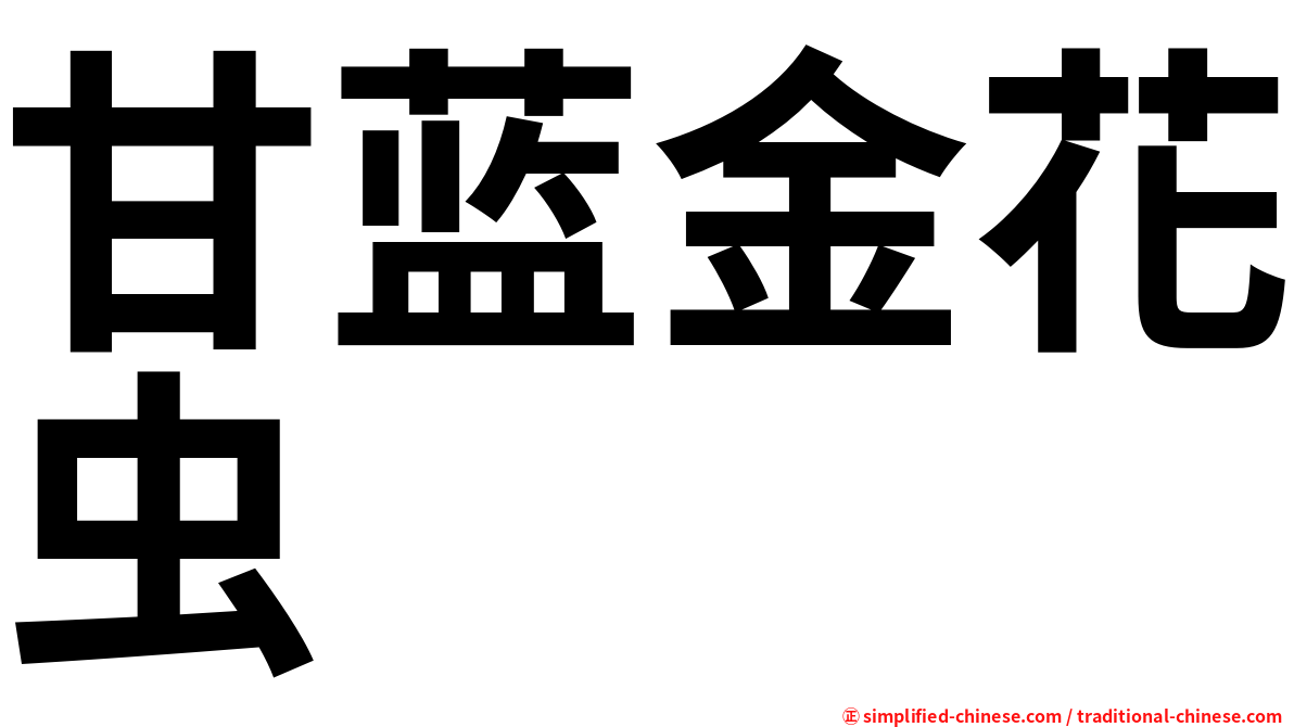 甘蓝金花虫