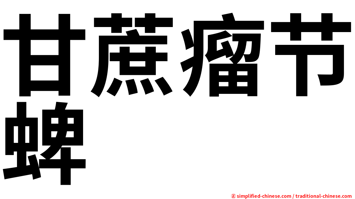 甘蔗瘤节蜱