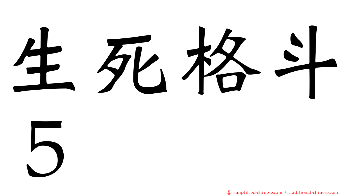 生死格斗５