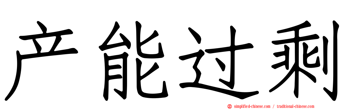 产能过剩