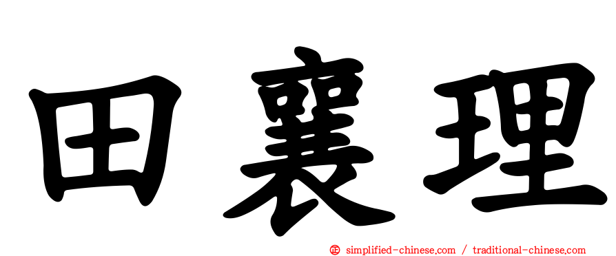 田襄理