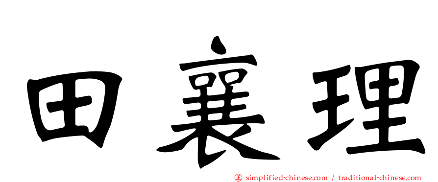 田襄理
