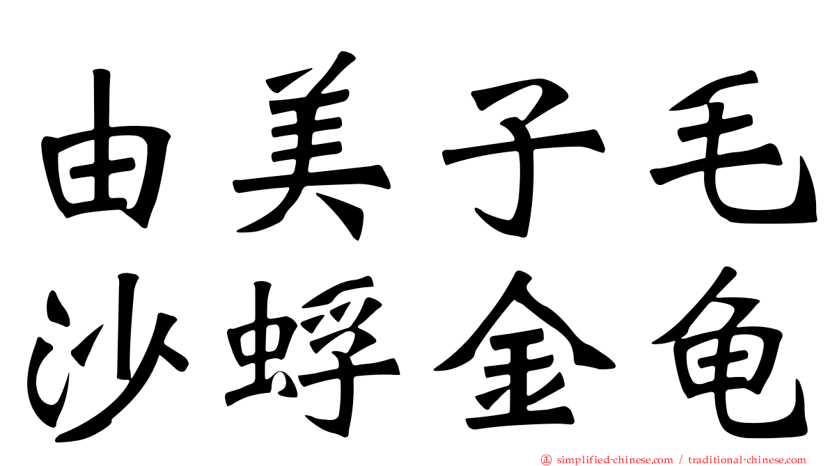 由美子毛沙蜉金龟