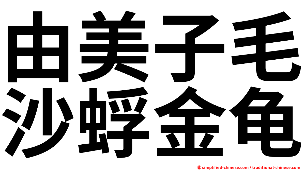 由美子毛沙蜉金龟