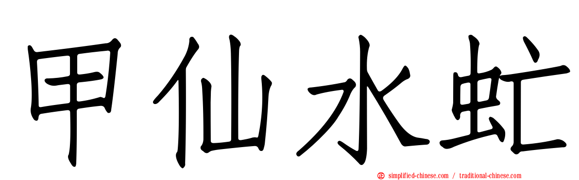 甲仙水虻
