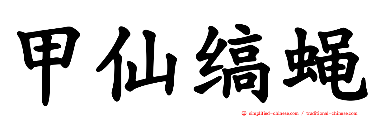 甲仙缟蝇