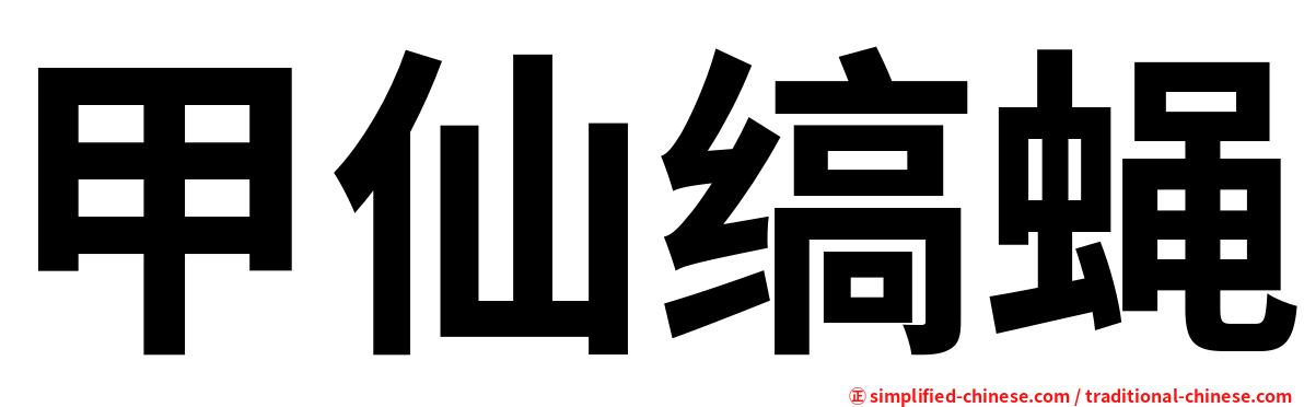 甲仙缟蝇