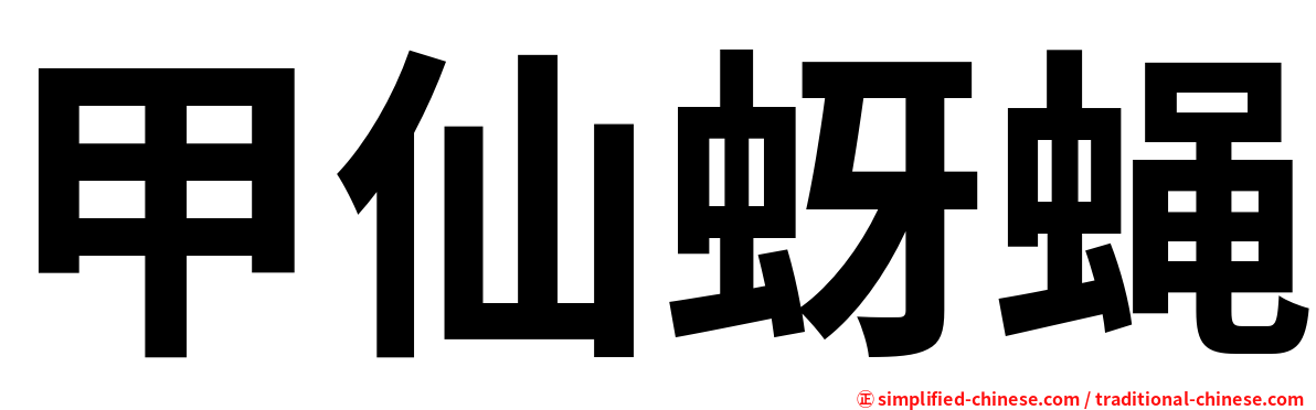 甲仙蚜蝇
