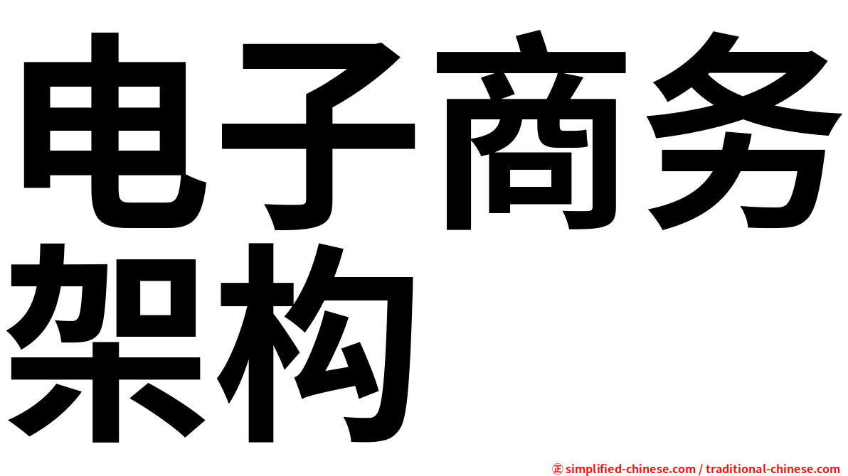 电子商务架构